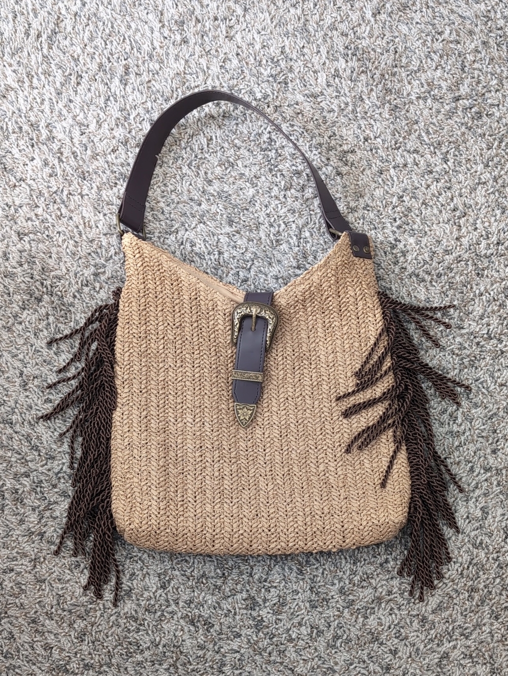 Southwestern Straw Bag
